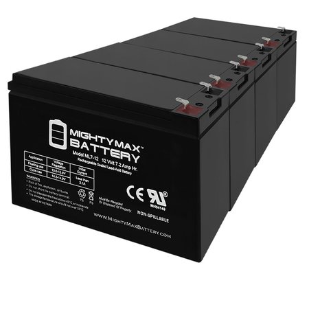 12V 7.2AH SLA Battery for Doorking 1802-EPD Telephone Entry - 4PK -  MIGHTY MAX BATTERY, MAX3501968